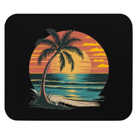 Tropical Sunset Bliss Mouse Pads