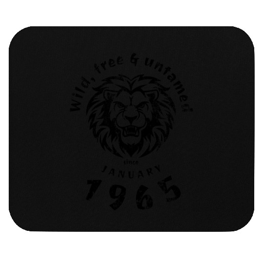 60th birthday Wild, free & untamed since 01/1965 Mouse Pads