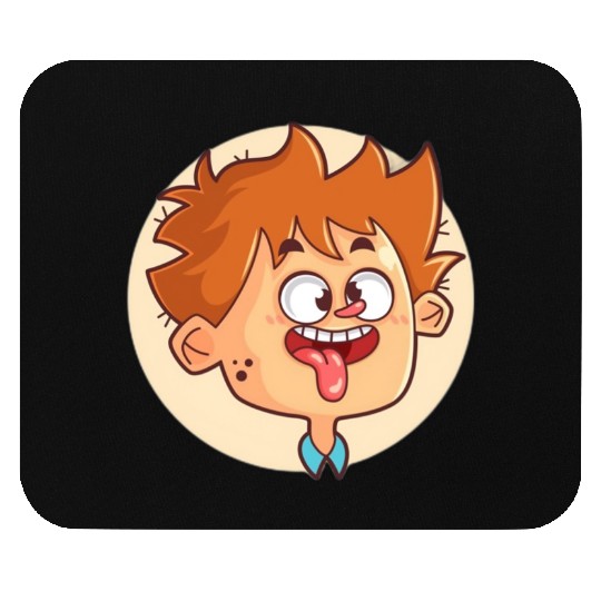 Funny Mouse Pads Fun Loving Face Silly Stick-Out