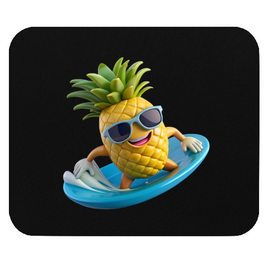 Pineapple Surfer Mouse Pads