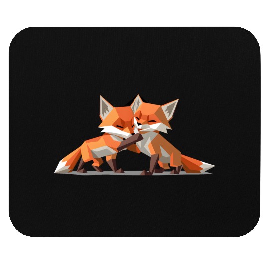 Fox Cubs Mouse Pads