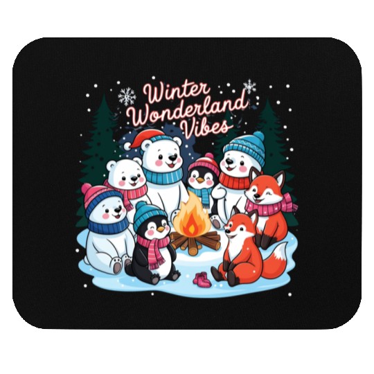 Winter Wonderland Snowflake Mouse Pads