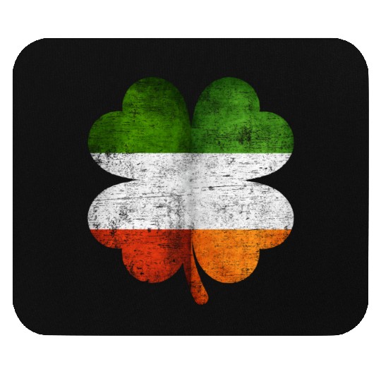 Italian Irish Shamrock Italy Ireland Flag Mouse Pads