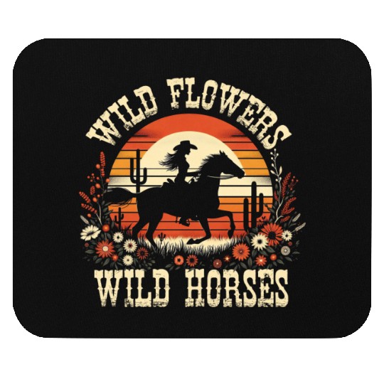 Wildflowers Wild Horses Women's Wildflowerswomens Mouse Pads