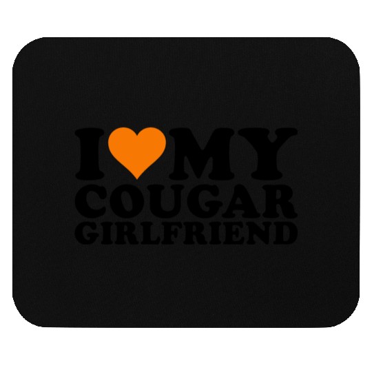 I Love Cougars Cougar Humor Valentine's Day 1WH2 Mouse Pads