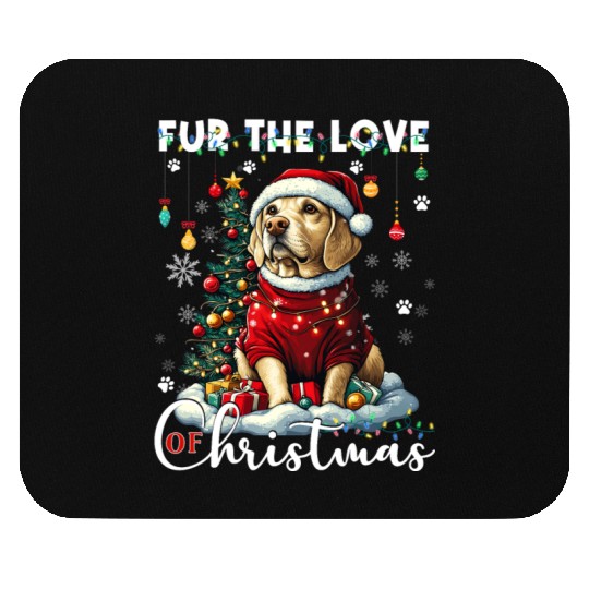 Labrador Retriever Christmas Tree Decorations Dog Mouse Pads