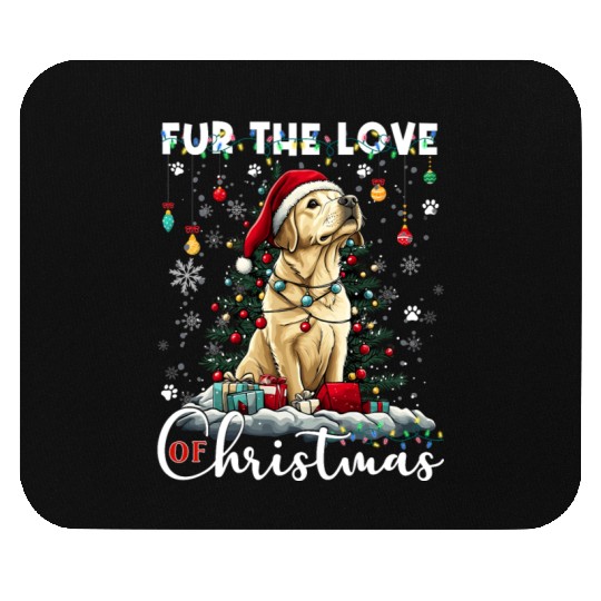 Labrador Retriever Christmas Tree Decorations Dog Mouse Pads