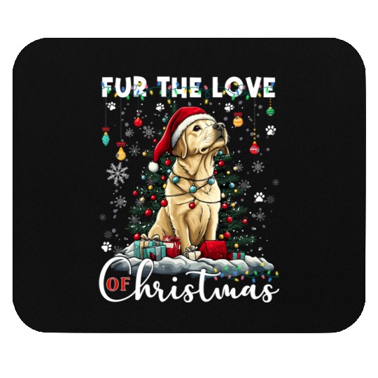 Labrador Retriever Christmas Tree Decorations Dog Mouse Pads
