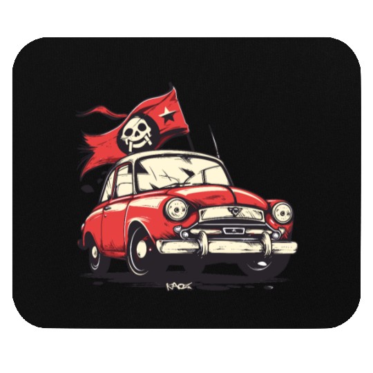 Communist Soviet Pirate Retro Car Mouse Pads