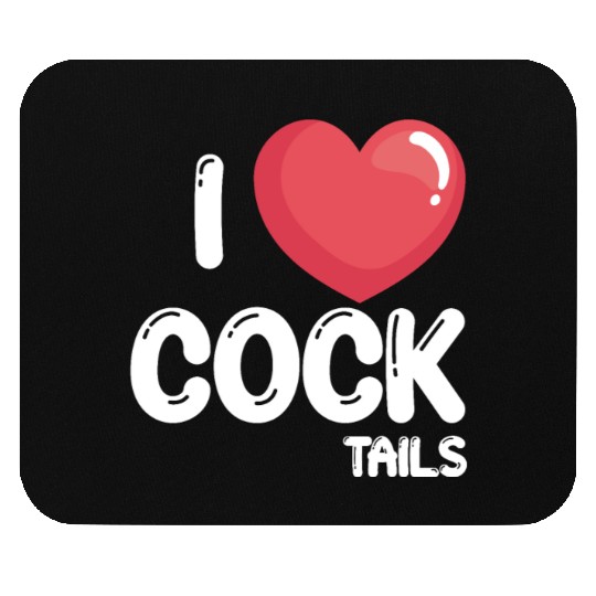 Funny I Love Cocktails 2 Mouse Pads