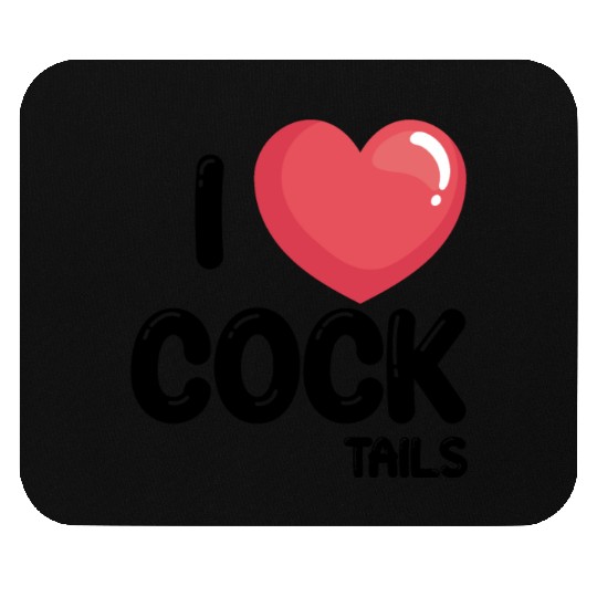 Funny I Love Cocktails 1 Mouse Pads