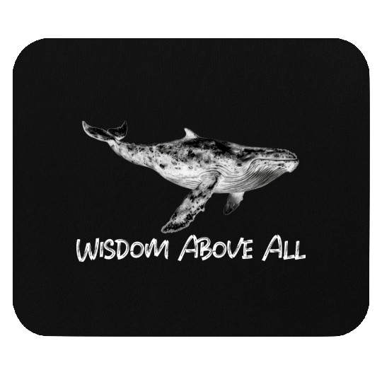 Whale Stoic Mouse Pads Wisdom Above All