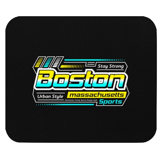 Boston Massachusetts Design Urban Style Mouse Pads