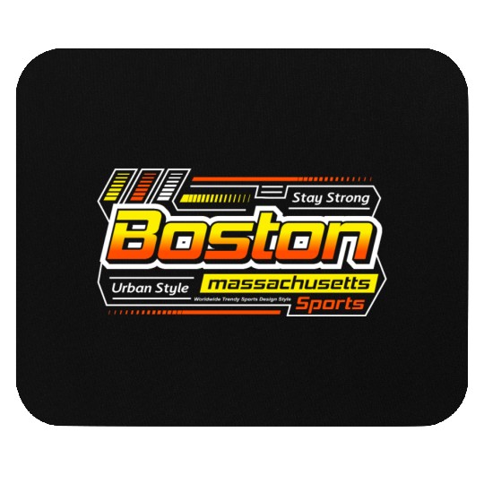 Stay Strong Boston Massachusetts Design Modern Mouse Pads