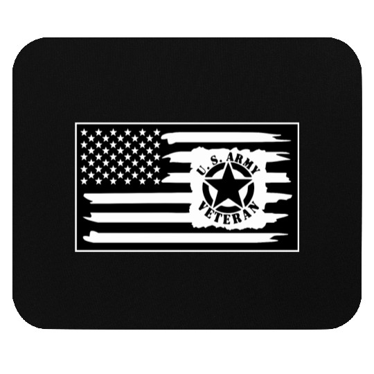 Army Veteran Flag LIKE US ON FB #USAPatriotGraphic Mouse Pads