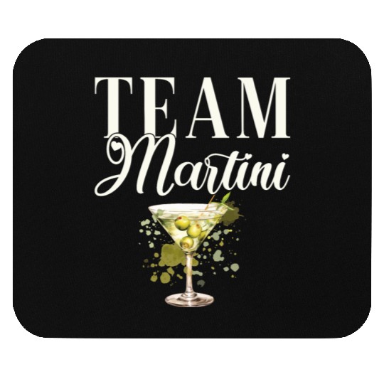 Team Martini Cocktail Bartender Mouse Pads