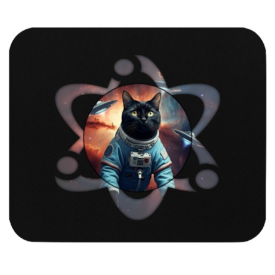 Space Cat Science Mouse Pads