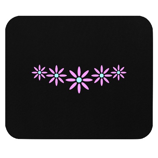 Many Pretty Daisy Flowers Decorative Nature Design Mouse Pads