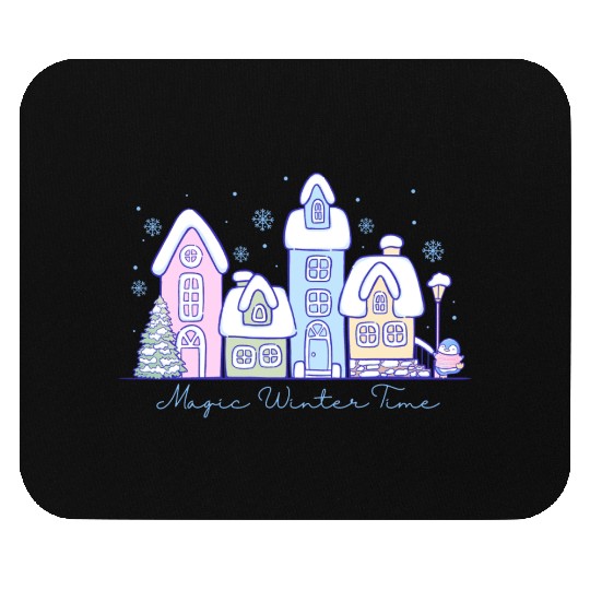 Magic winter time Mouse Pads
