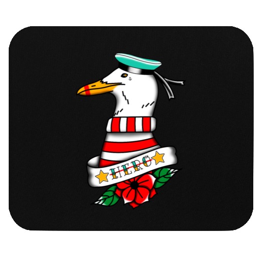 Hero Seagull Tattoo Mouse Pads