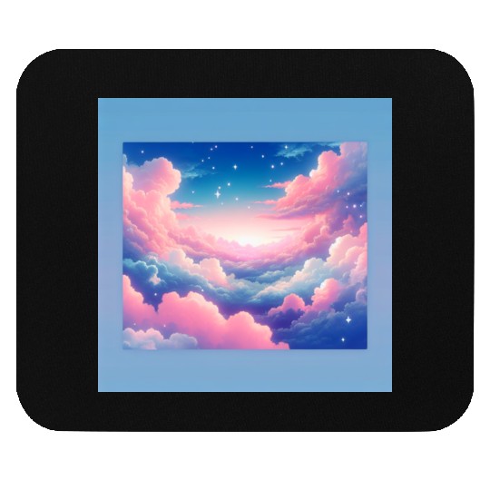 pastel cloud Mouse Pads
