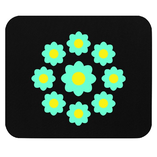 Many Pretty Daisy Flowers Decorative Nature Design Mouse Pads