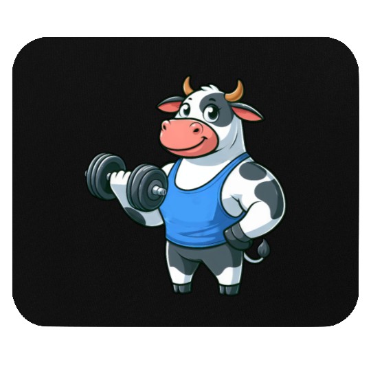 Strong Bull fitness workout at gym training Mouse Pads