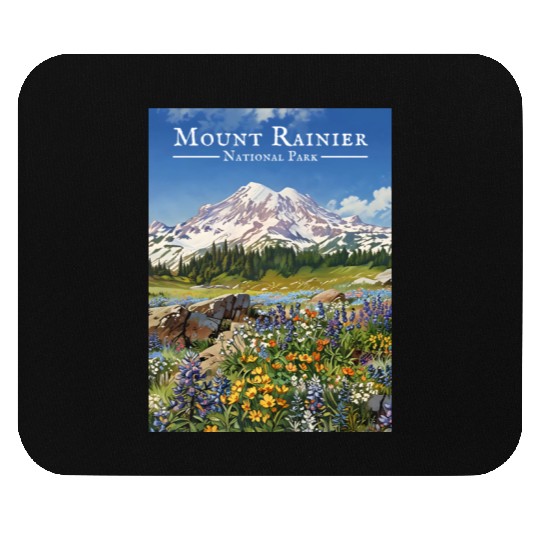Mount Rainier Paradise Meadows Mouse Pads