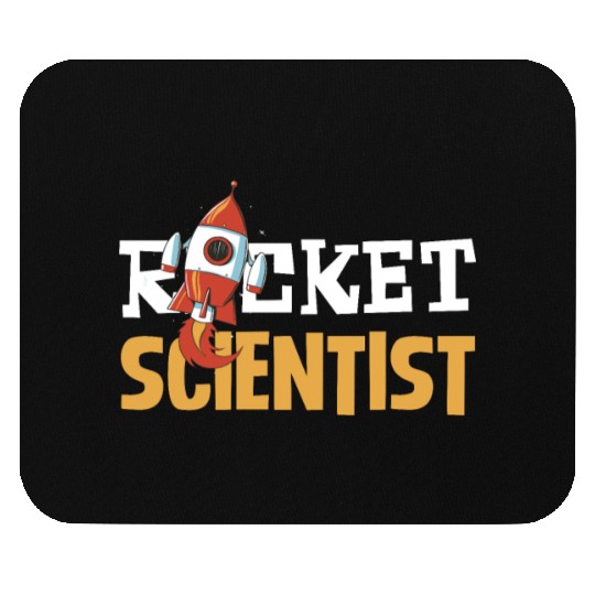 Rocket Scientist Cute Cartoon Rocket Fun Mouse Pads