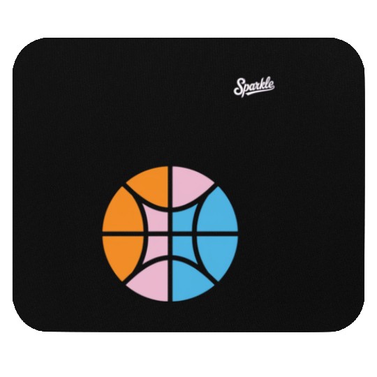 Sparkle Basketball Mouse Pads