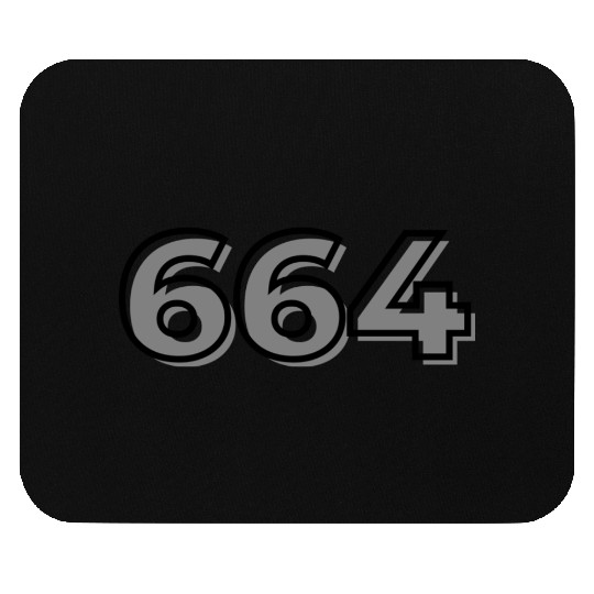 664 Black/grey Mouse Pads