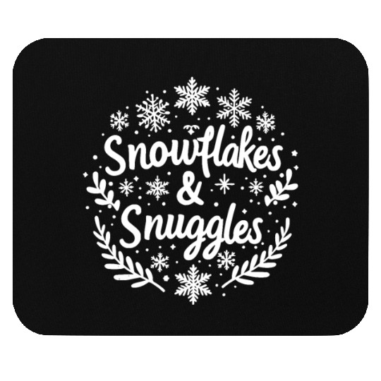 Snowflakes and Snuggles Mouse Pads