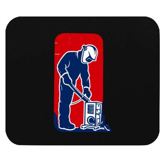 major league welder sticker Funny Welder League Mouse Pads