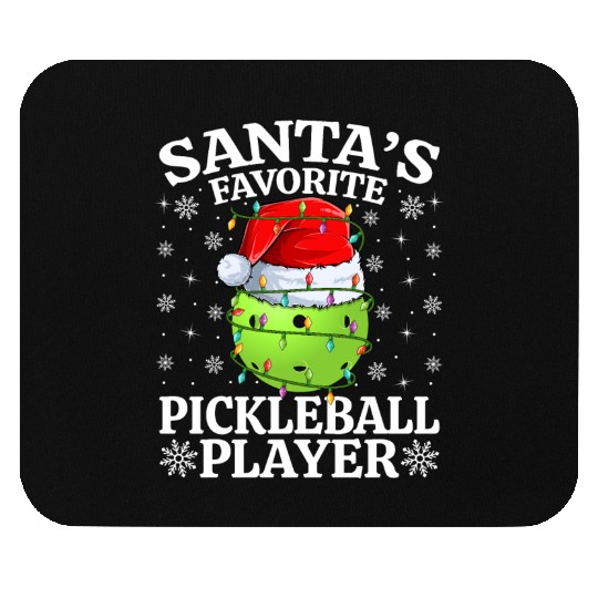 Santa's Favorite Pickleball Player Mouse Pads