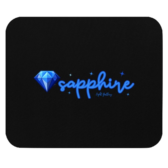 Sapphire gemstone jewel Mouse Pads