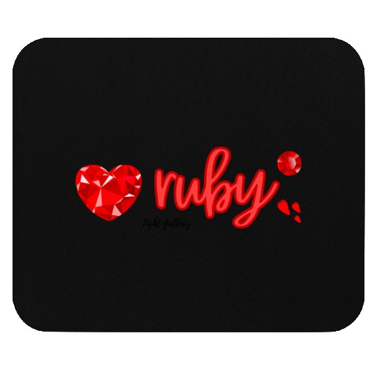 Ruby gemstone jewel Mouse Pads
