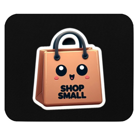 Shop Small Business Bag - Cartoon Mouse Pads