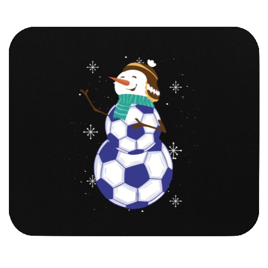 Snowman Soccer Winter Wonderland Fun Mouse Pads