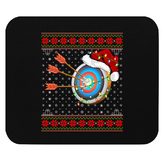 Archery Player Christmas Mouse Pads