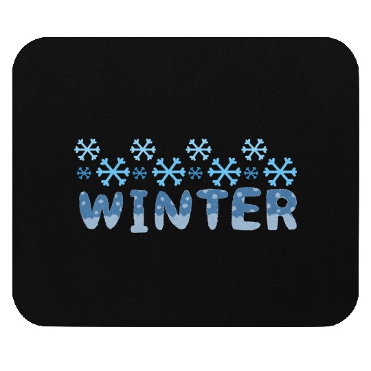 Winter snow gift Mouse Pads