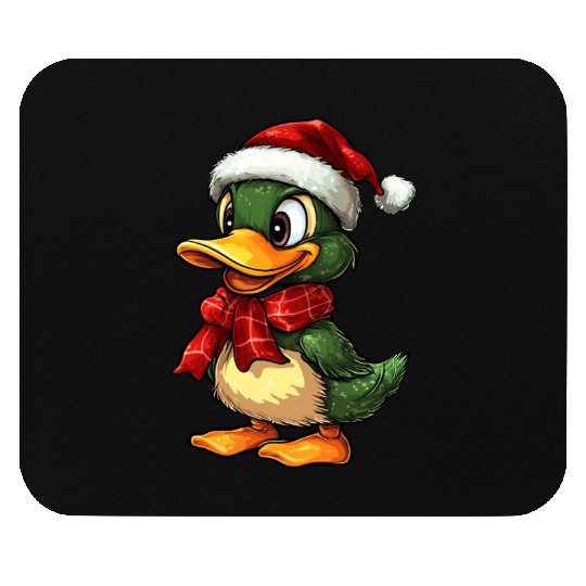 Christmas duck Mouse Pads