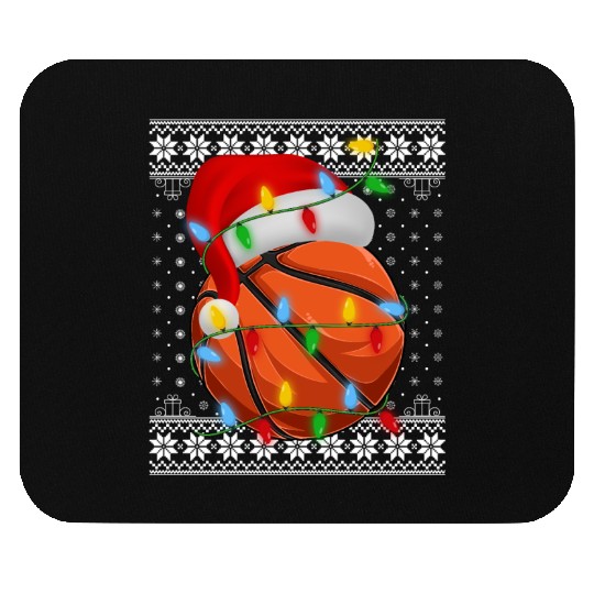 Basketball Christmas Mouse Pads