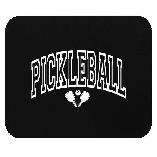 Pickleball Arched Design with Paddles Mouse Pads