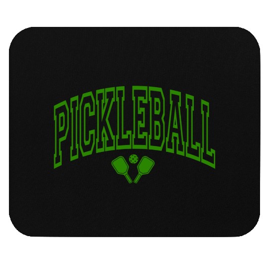 Arch Style Pickleball design in Green Mouse Pads