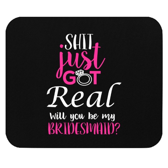 Bride To Be Will You Be My Bridesmaid Wedding Mouse Pads