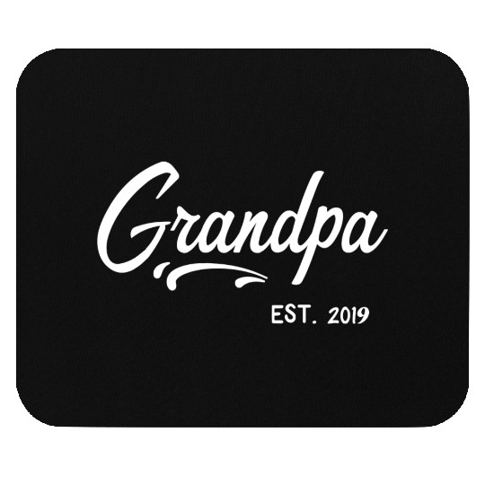 Grandparents Grandpa Established 2019 Grandfather Mouse Pads