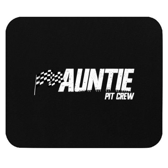 Pit Crew Auntie Race Birthday Family Racing Auntie Mouse Pads