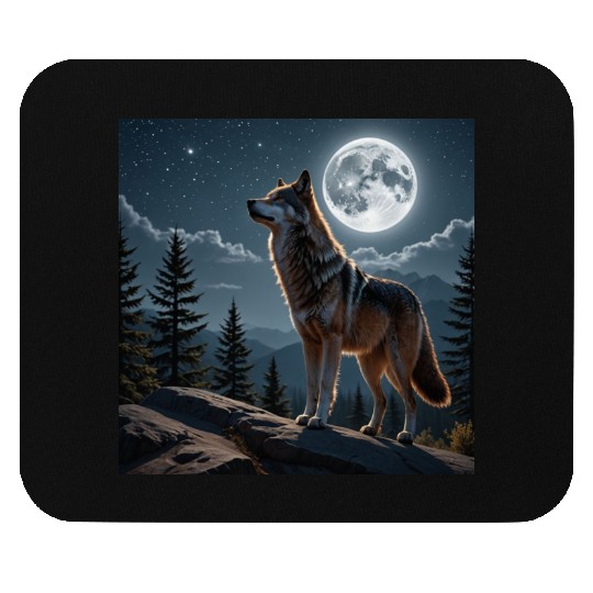 animal wolf Mouse Pads