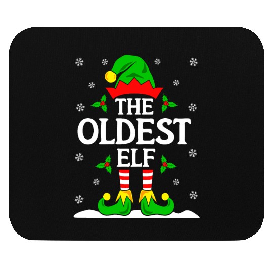 The Oldest Elf Funny Christmas Mouse Pads