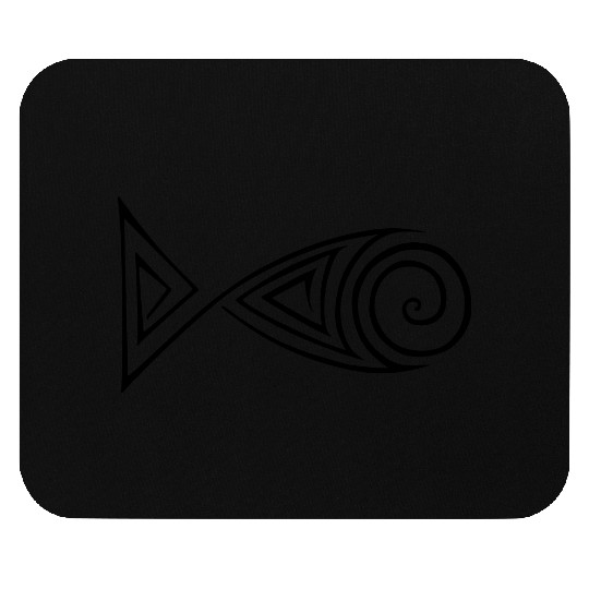 Zentangle stylized fish Mouse Pads